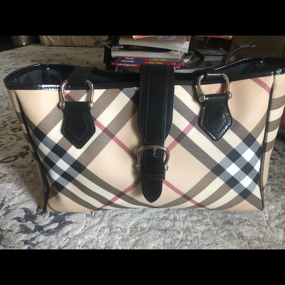 Burberry diaper bag